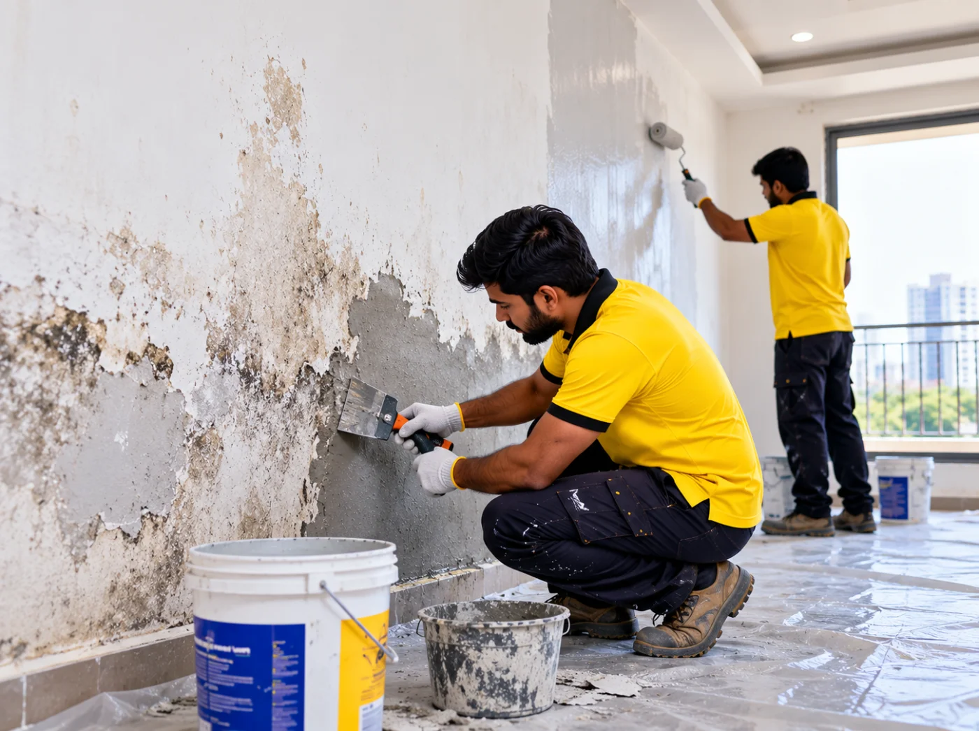 Interior Wall Dampness Treatment in Hyderabad
